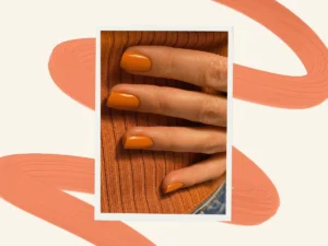 Burnt orange nail designs