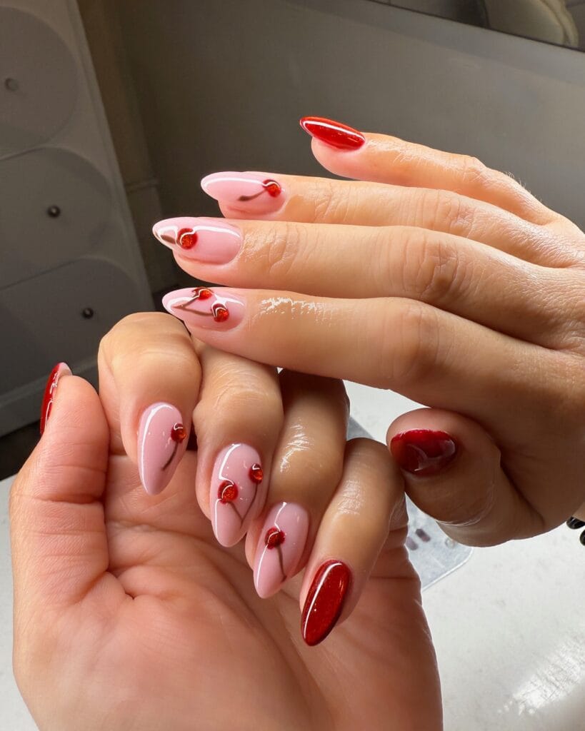 Cherry Nails 8