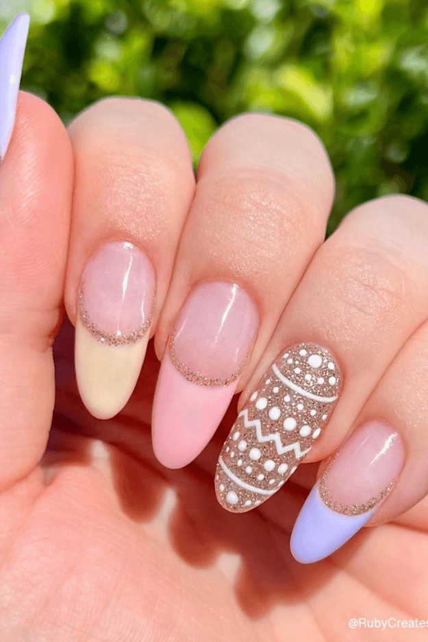 Easter Nails - Glitter Nails