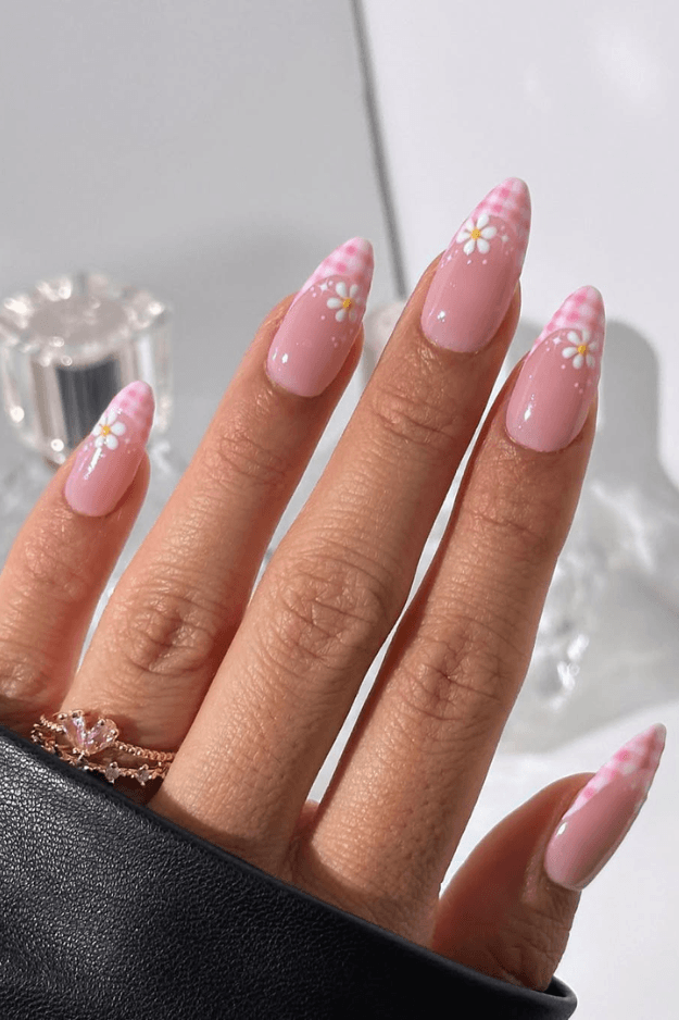 Easter Nails - Pink Picnic Nails